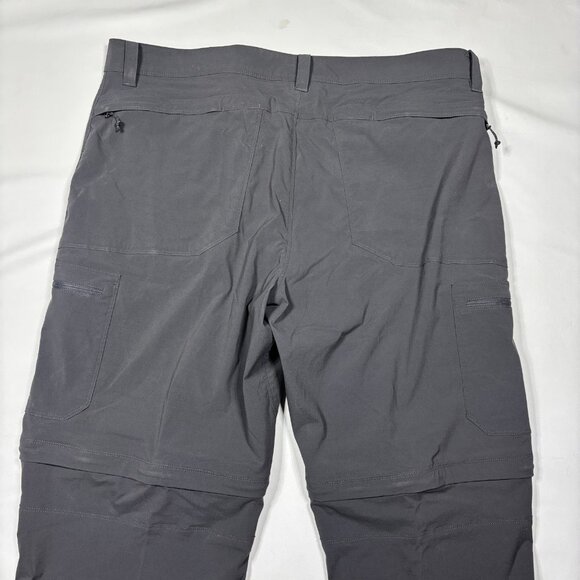 Lot of 2 L.L Bean Gray Nylon Lightweight Hiking Outdoor Travel Pants Mens 40X30 - Picture 3 of 16